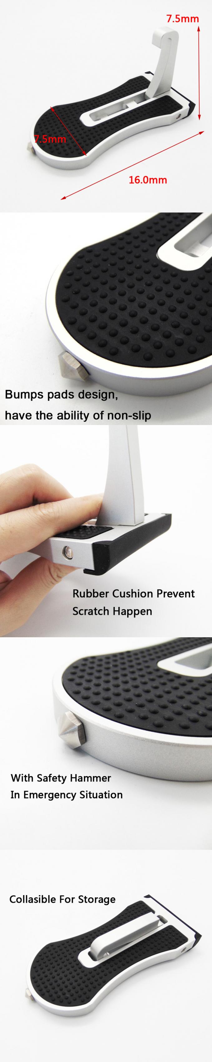Portable Moki Doorstep Easily Access Roof Of Car Rooftop With Safety Hammer