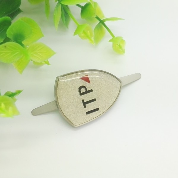 Matt Silver Color Metal Clothing Labels Custom Metal Logo Tags
