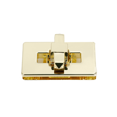Bright Gold Handbag Twist  Lock Metal Lock For Handbag Purse Wallet