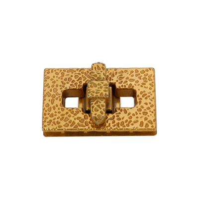 Corrosion Decoration Twist Handbag Lock Hardware Matte Gold Surface