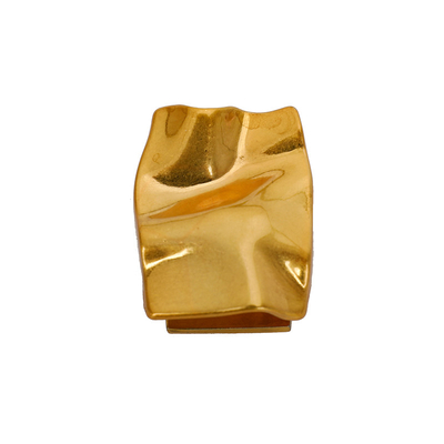 Gold Delicate Metal Pouch Handbag Lock Hardware Sturdy Construction