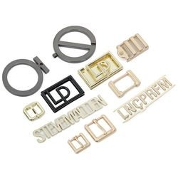 Zinc Alloy Custom Metal Purse Labels Eco ISO9001 For Handbags