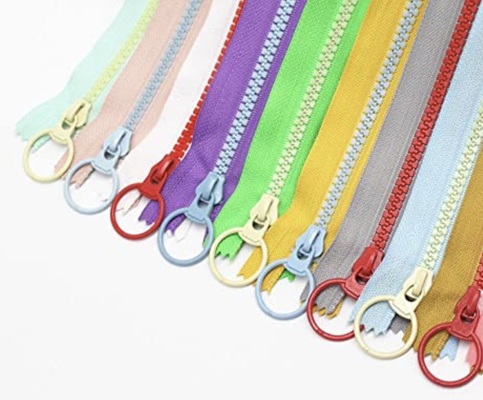ODM Durable Colorful Decorative Metal Zippers Lifting Ring Ultra Shiny