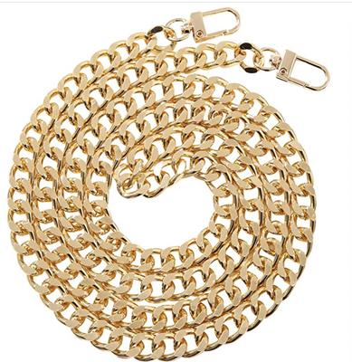 Thick Antioxidant Metal Bag Chain Strap Durable ODM With Ring Buckle