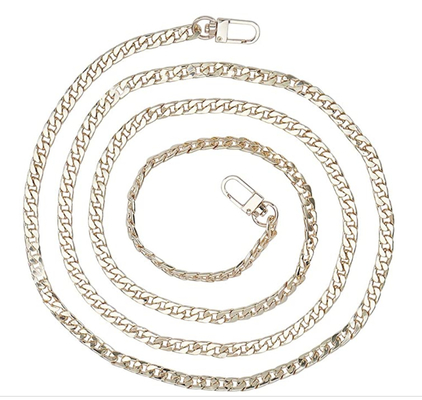 ODM Gold Metal Chain Handbag Strap Antiwear Bright And Shiny