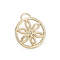 Lightweight Gold Circular Pendant Flower DIY Geometry Handbag Decoration Hardware