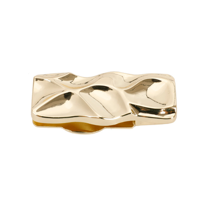 Light Gold Wave Shape Handbag Lock Handbag Lock Hardware