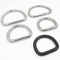 Gunmetal Handbag Rings Hardware SUS304 Stainless Steel D Round Ring Non Welded