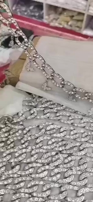 Versatile Silver Crossbody Antique Metal Chain Durable ISO9001