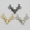 Antlers Shaped Deer Head Metal Tag Brand Logos Odorless Fadeless Antioxidant