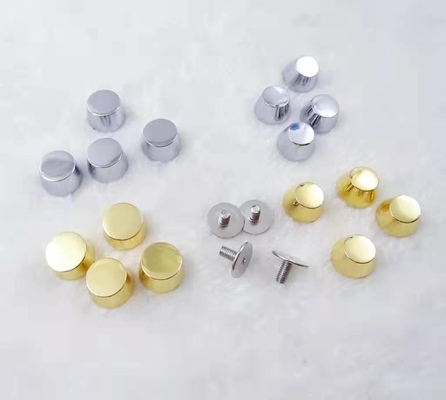 Studs MetalPurse Feet Nailhead Round Flat Head Stud For Purse Handbag Feet Flat Buckle Button