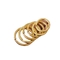 Zinc Alloy Gold Plated Key Rings Holder Anti Corrosion Antirust ISO9001