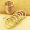 Zinc Alloy Gold Plated Key Rings Holder Anti Corrosion Antirust ISO9001