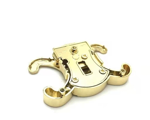 SS304 Handbag Lock Hardware Briefcase Leather Latches Electroplated