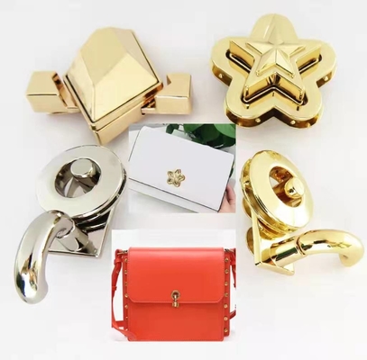 Multifunctional Handbag Lock Hardware Bronze ODM Purse Turn Twist Turn Lock ODM